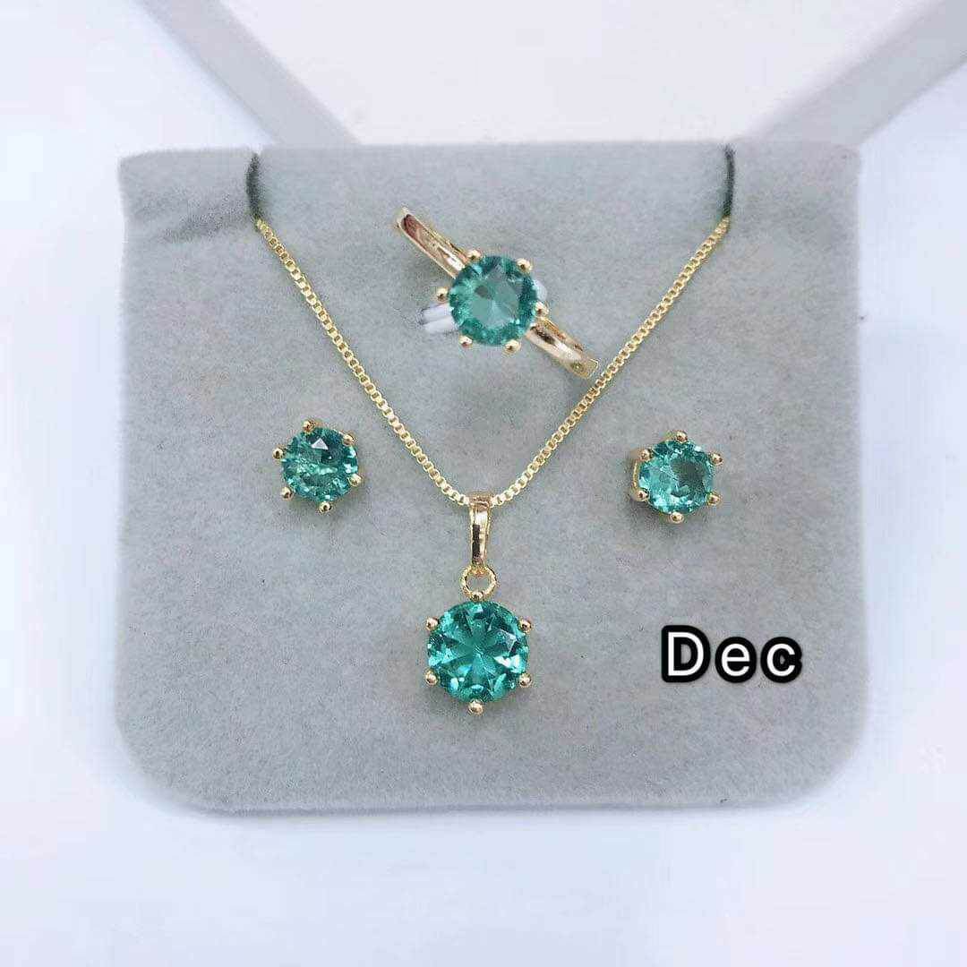 10k Nontarnish 3in1 Birthstone Set | Lazada PH