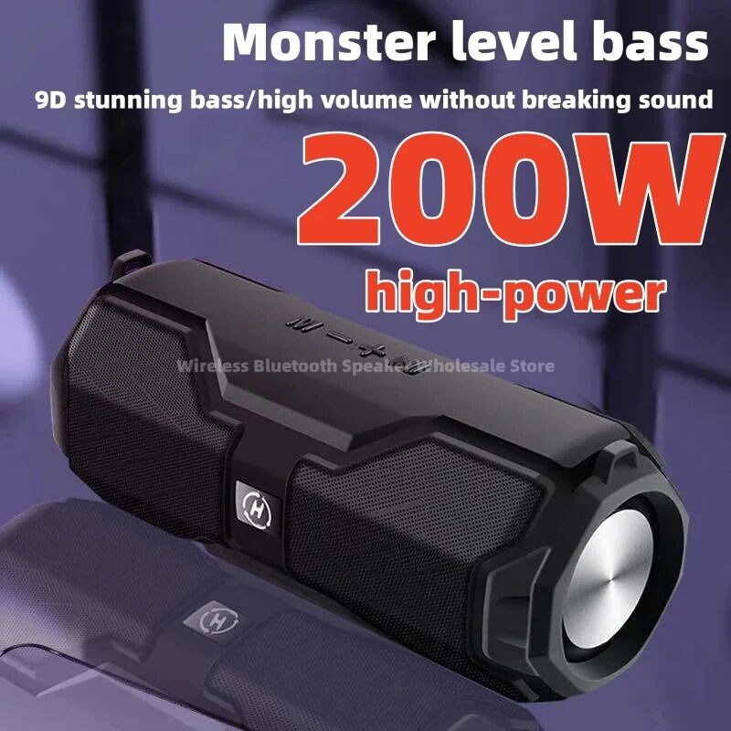 Bluetooth Speaker 200W ultra high power portable wireless Bluetooth ...