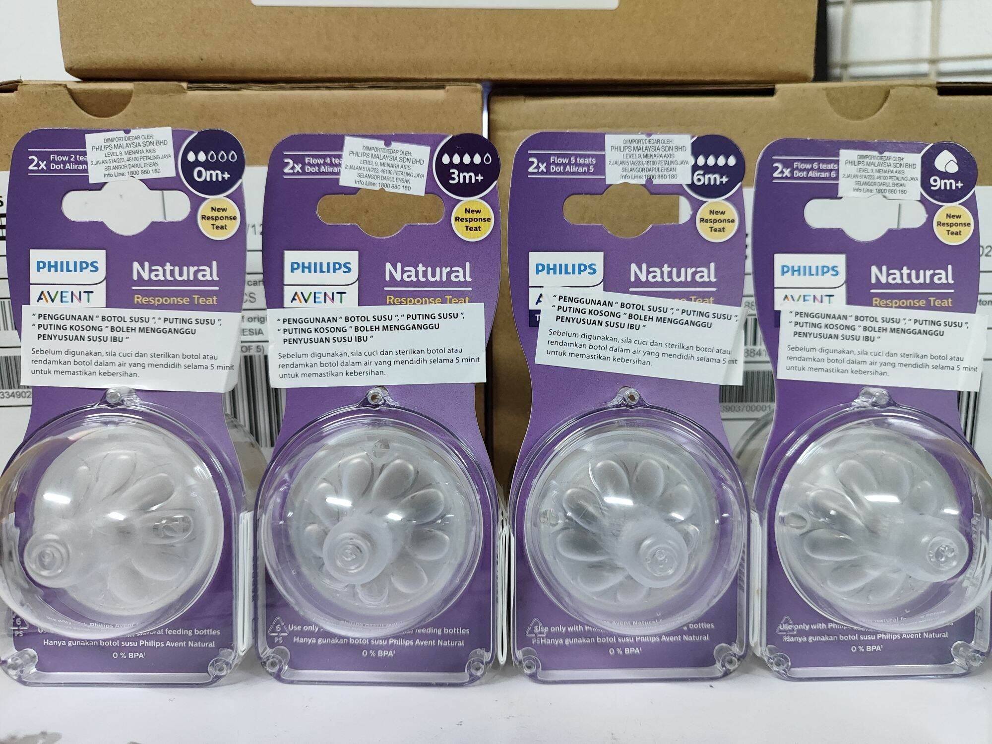 Philips Avent Natural Response 3.0 Teats/Nipples - 2pcs