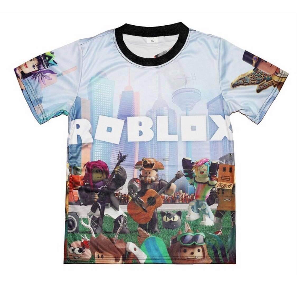 Roblox Short Sleeve T-shirt Boys Kids Summer Tee Shirt Crew Neck Top  Clothes For Age 5-12 Years