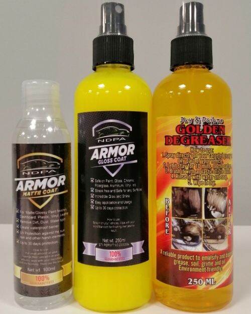 ARMOR MATTE & GLOSSY COAT and GOLDEN DEGREASER Lazada PH
