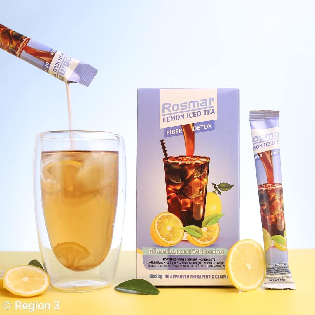 Rosmar Lemon Iced Tea Detox Drink - Slim & Whiten