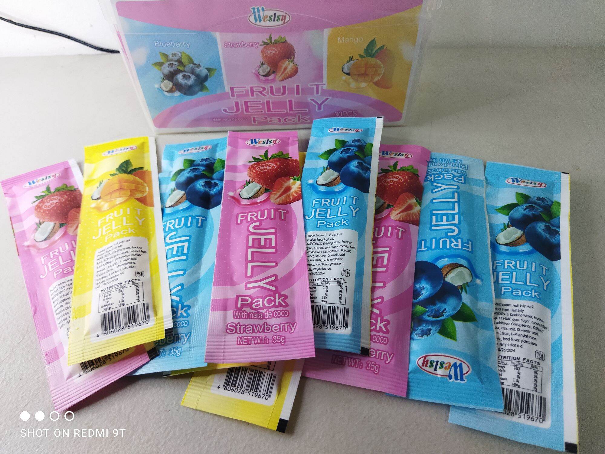 fruit jelly pack 30pcs in a tub assorted flavor Lazada PH