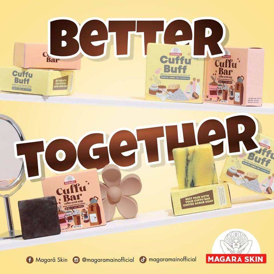 MAGARA SKIN CUFFUBAR/CUFFUBUFF SCRUB SOAP!ONAHND. 