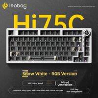 LEOBOG | Hi75 Aluminum 75% Mechanical Keyboard Kit Wired Gasket Structure Hot-Swappable Keys Gaming Keyboard for Esports
