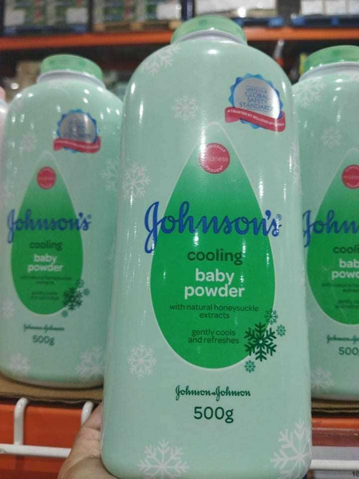 JOHNSON'S BABY POWDER, COOLING (500 grams) with natural honeysuckle