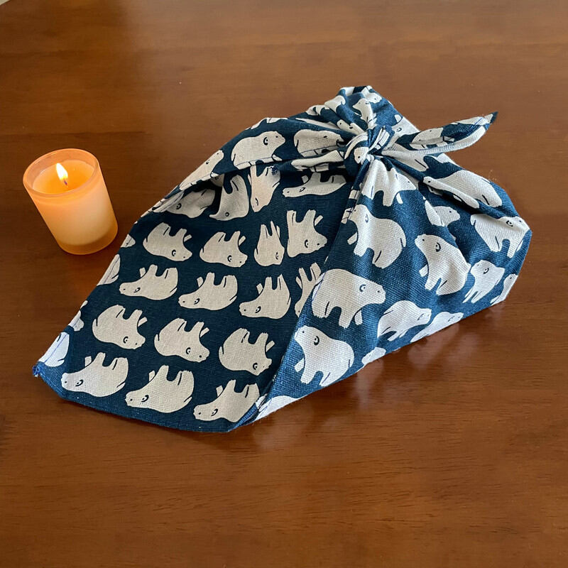 Japanese Style Cotton Linen Wrapping Scarf Large Square Picnic Tablecloth Gift Box Floral Patterned Picnic Blanket Wrap Towel