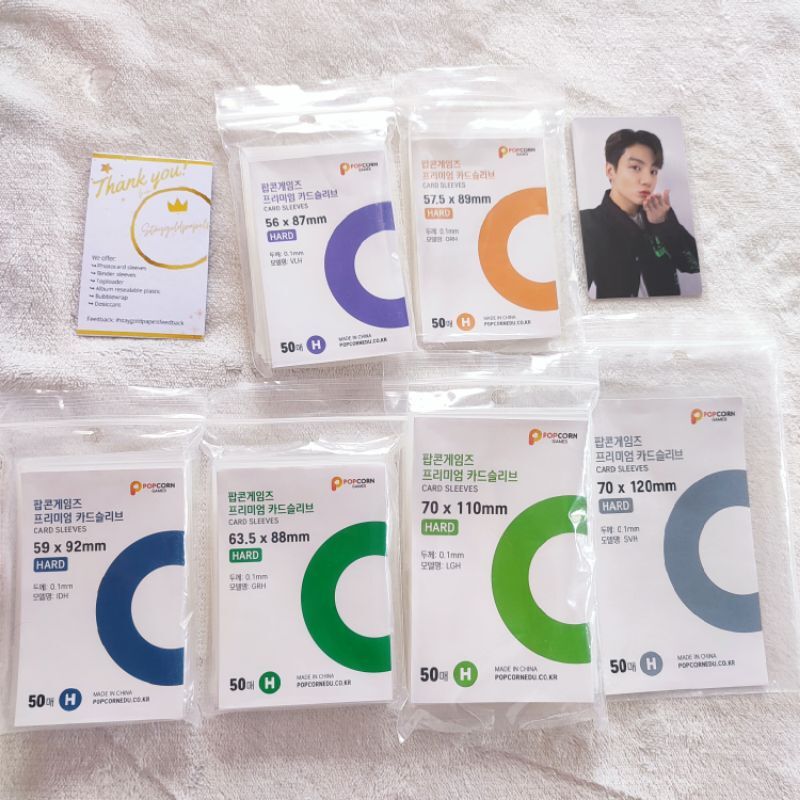 [Onhand] Photocard Sleeves tingi Hard (Popcorn Game Card Sleeve) pcg