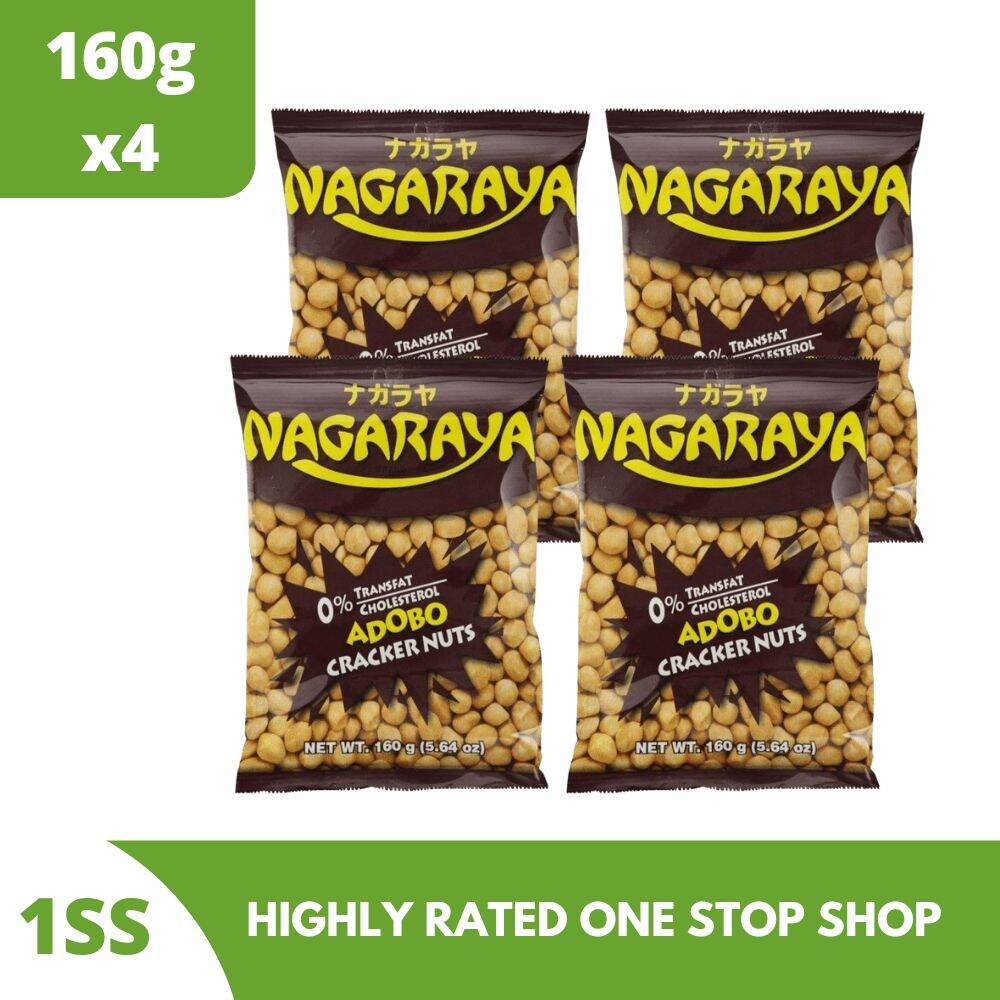 Nagaraya Adobo Cracker Nuts, 160g Set of 4 | Lazada PH
