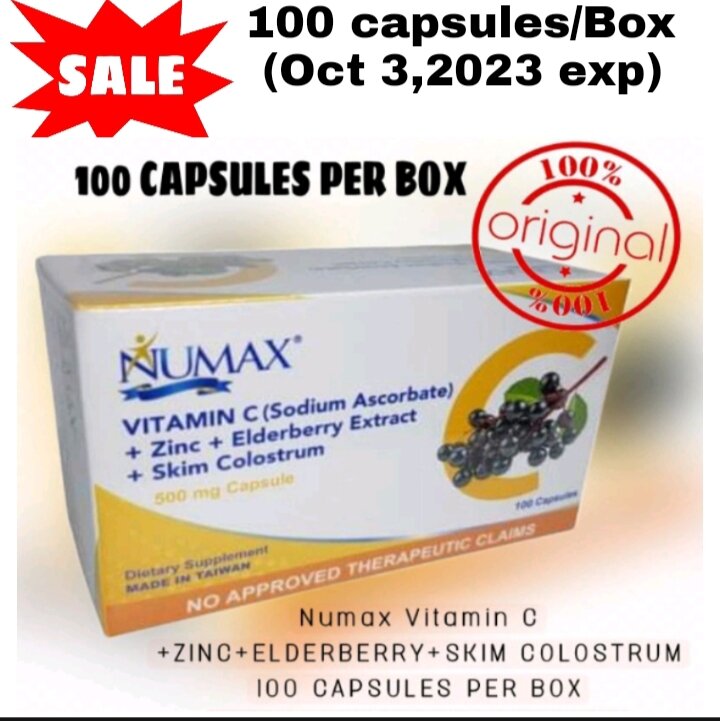 NUMAX VITAMIN C (SODIUM ASCORBATE) + ZINC + ELDERBERRY EXTRACT + SKIM