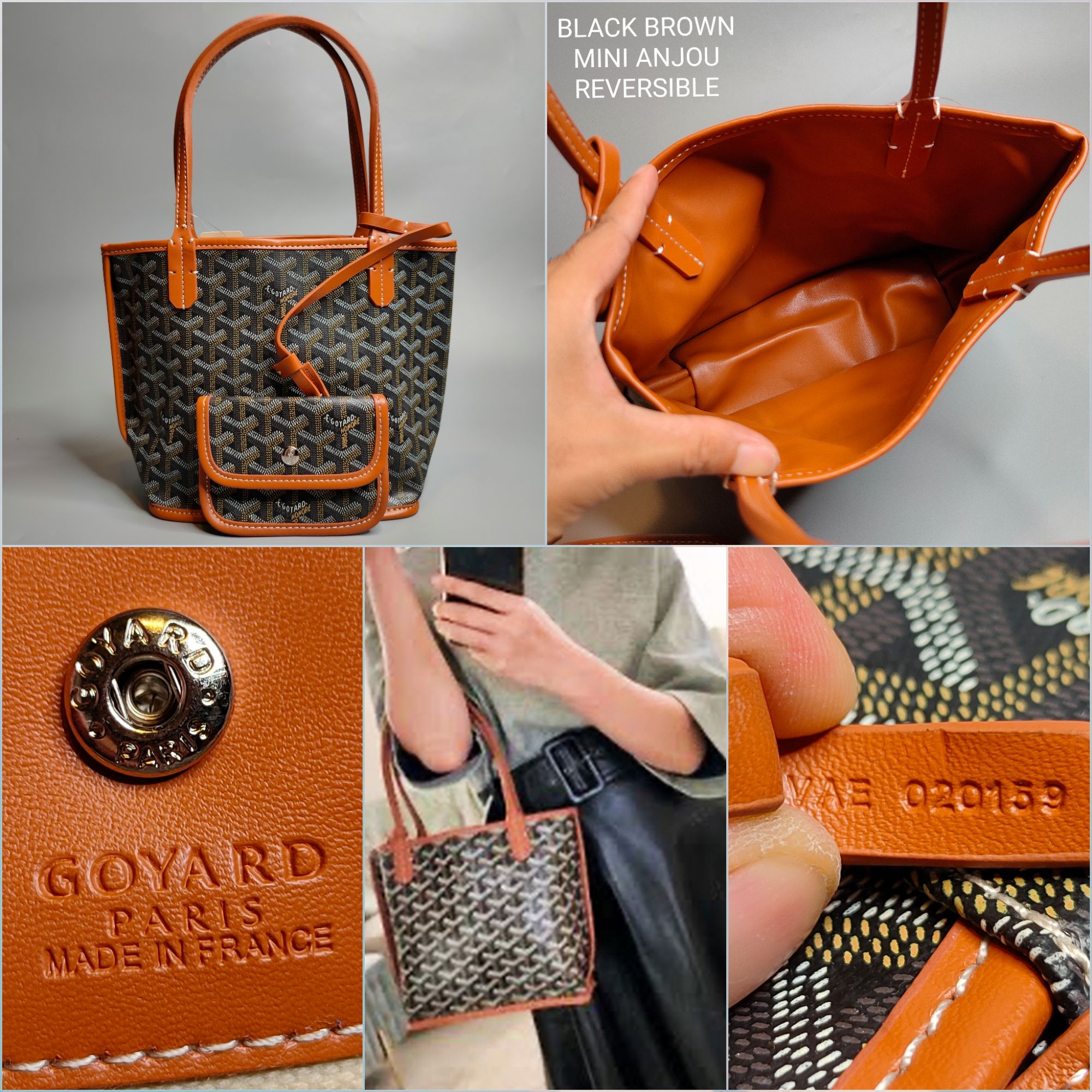 Mini Anjou Reversible Leather Tote Bag