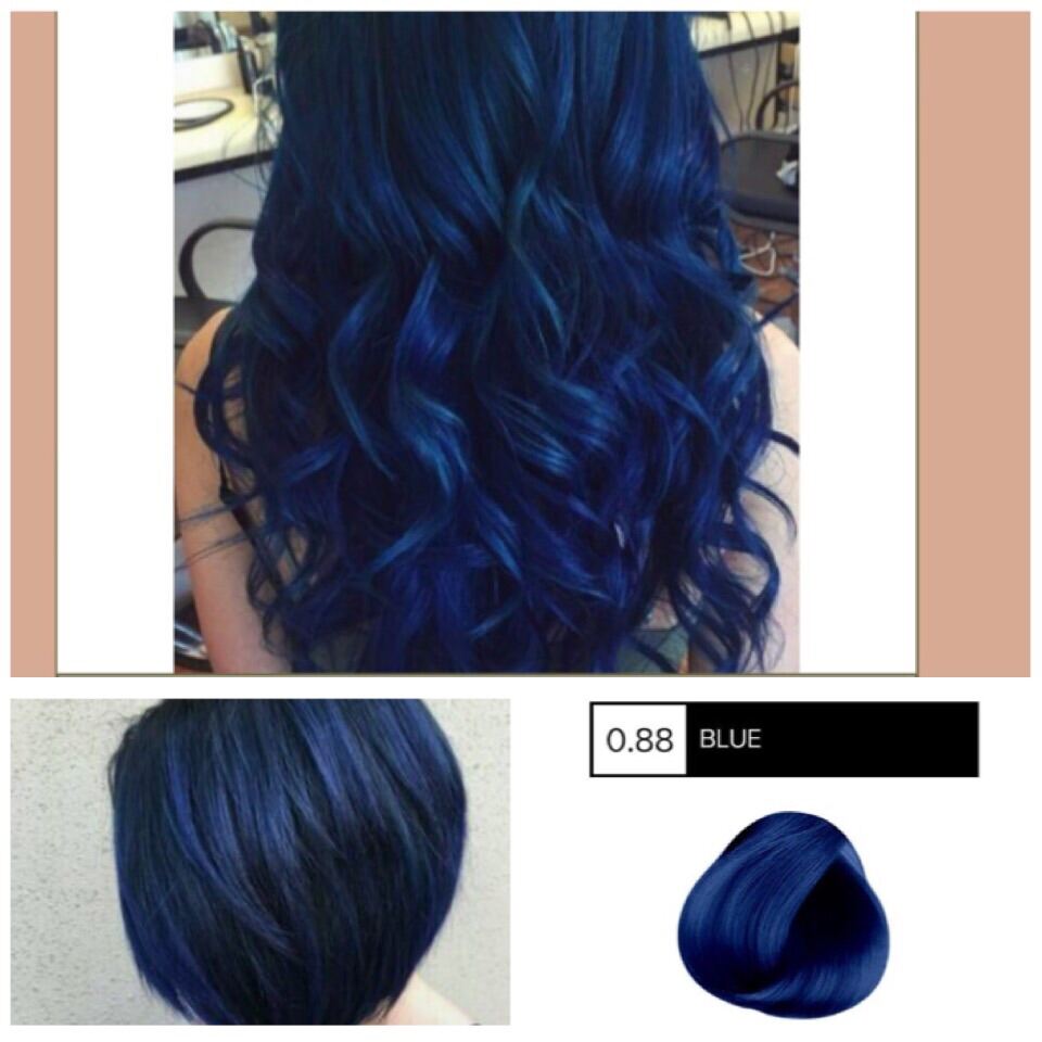 Bremod hair color 0.88 blue with oxidizer