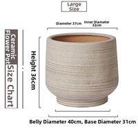 JILAIYAO | Breathable Large Ceramic Flower Pot