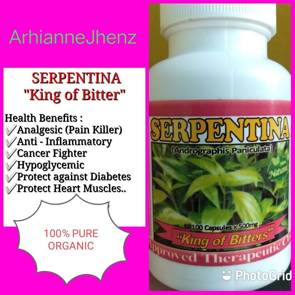 SERPENTINA HERBAL CAPSULE 100'S X 500MG Lazada PH