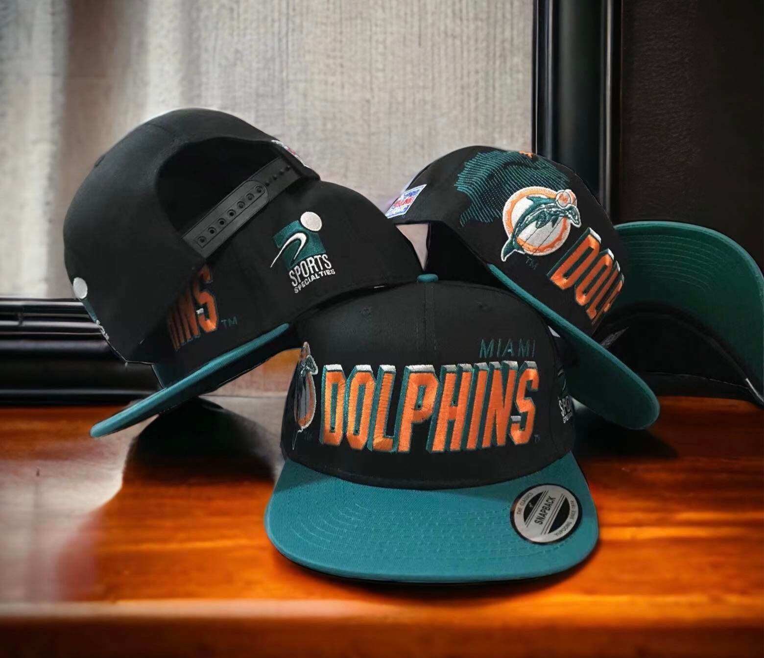 Vintage Miami Dolphins Sports Specialties Shadow SnapBack Hat