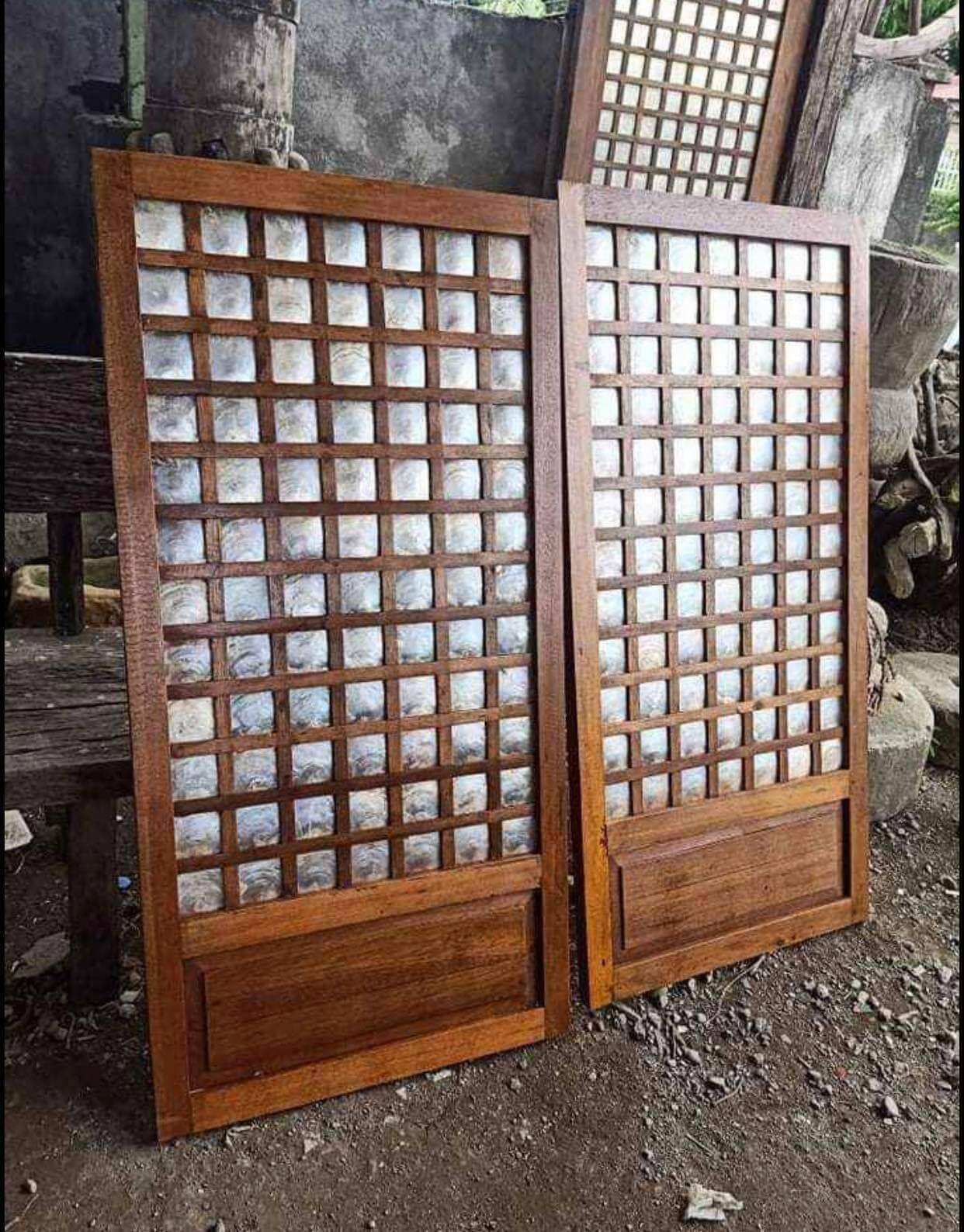 window capiz w/bandeha 2x4 with varnish Lazada PH