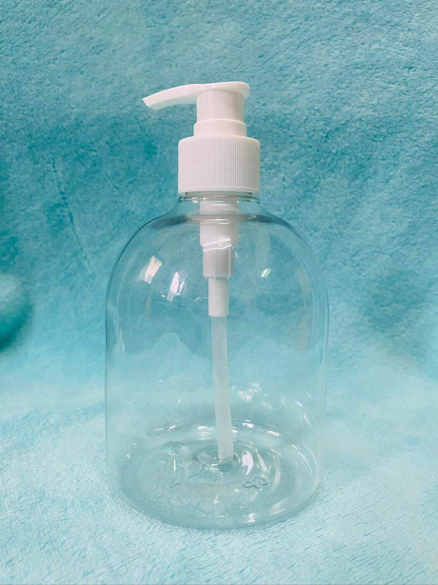 500ml Pump Bottle / Clear Plastic Container with Nozzle / Alcohol / Shampoo / Lotion / Liquid hand Sanitizer. 