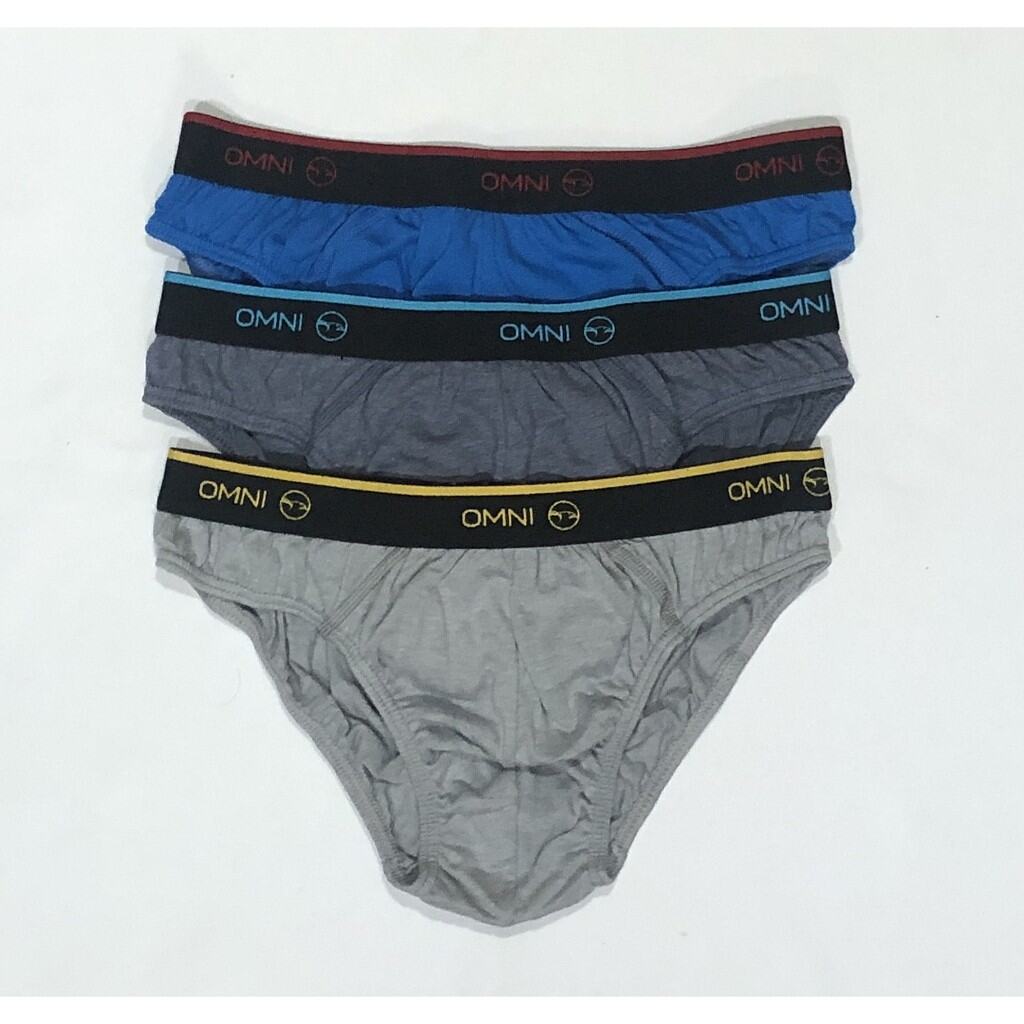 OMNI Classic Cotton Hipster Brief 3pcs(Assorted color)