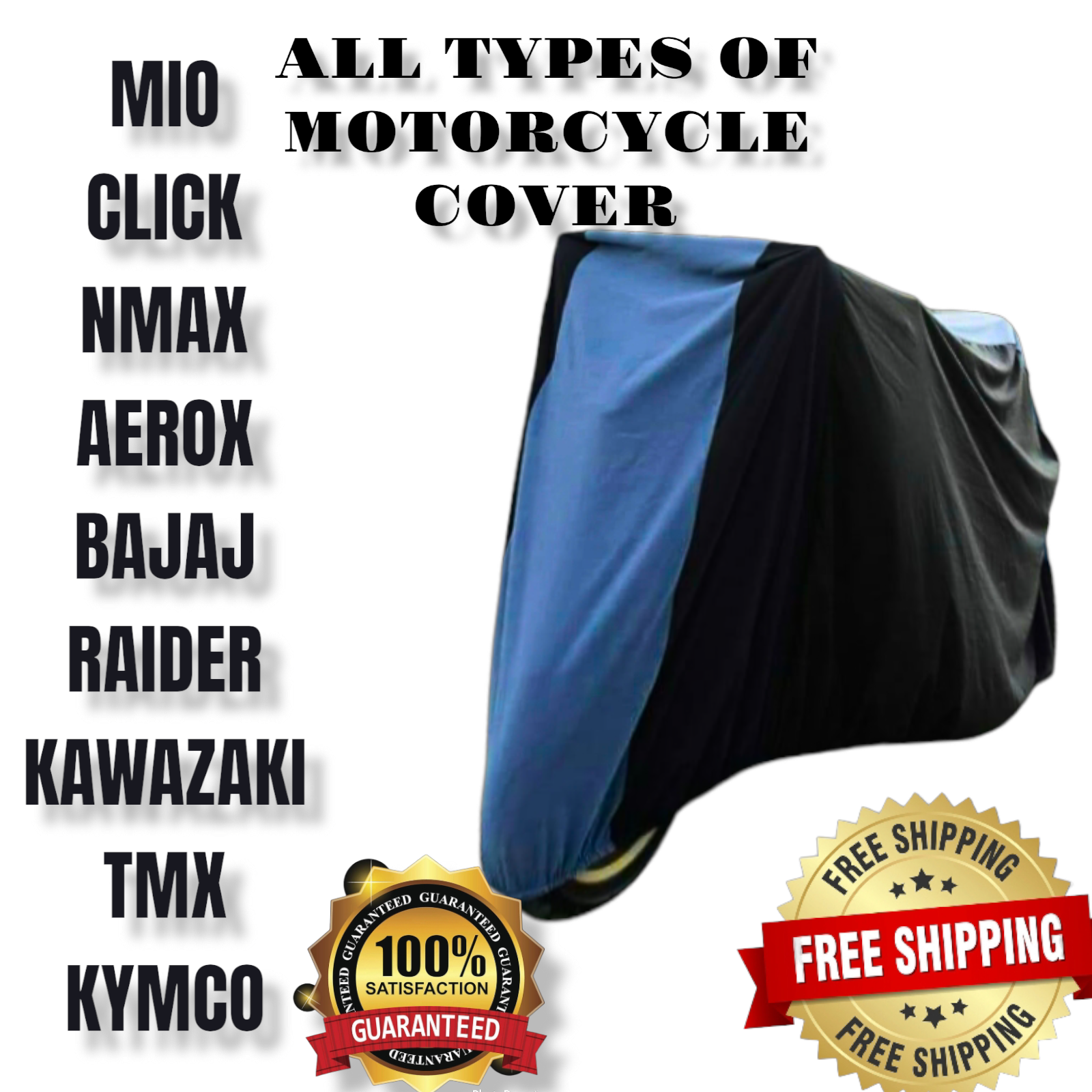 Motor Cover Mio Nmax Aerox Bajaj Tmx Click Raider Sniper Etc Water Repellant Sun Proof Dust