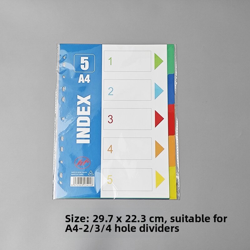 Index Divider A4 Paper 11 Holes