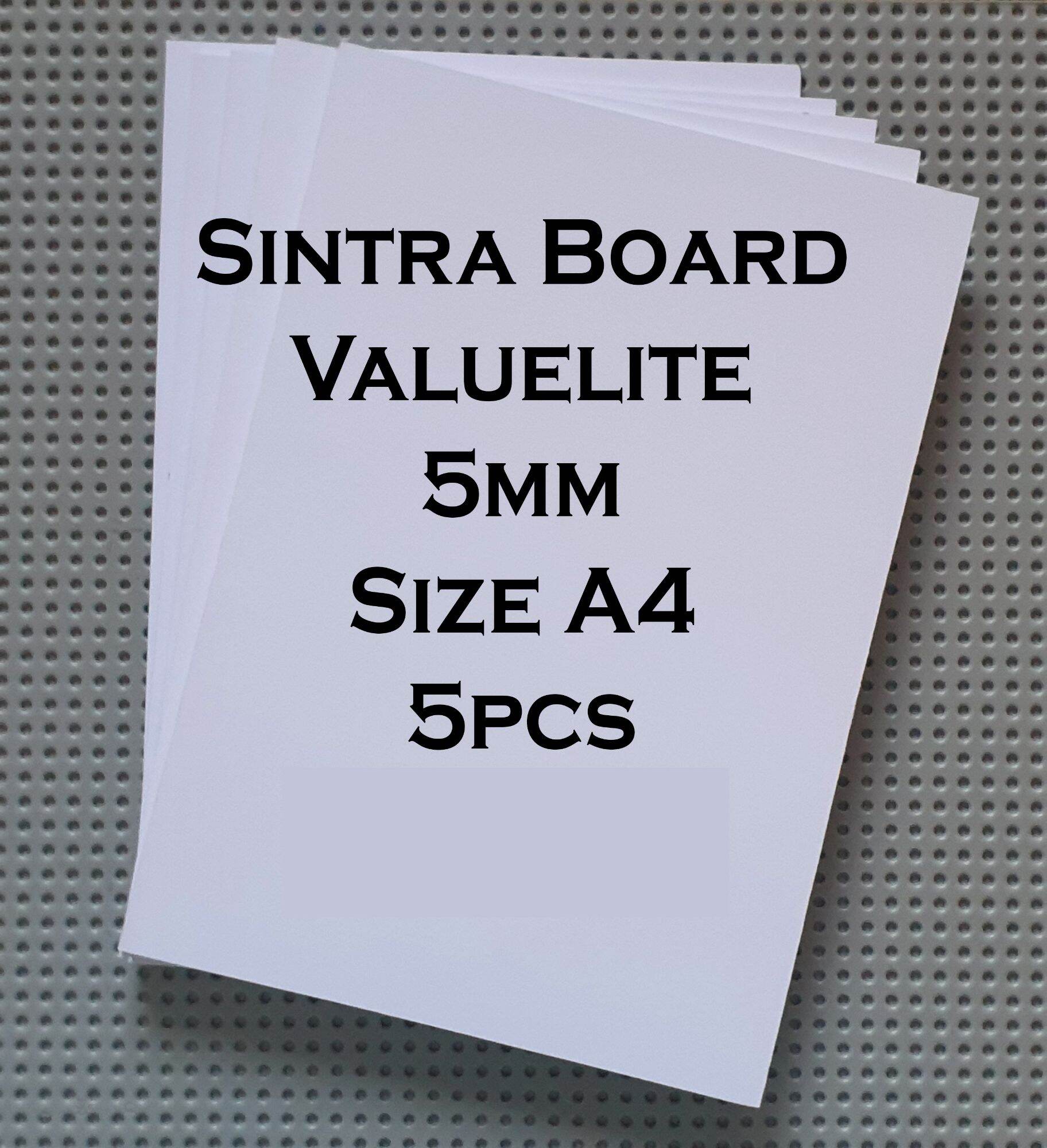 5Pcs 5mm Sintra Board A4 Size Lazada PH