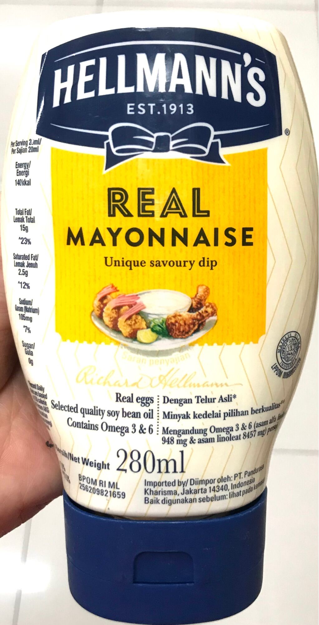 Hellmann’s Real Mayonnaise Unique Savoury Dip 280mL Lazada PH