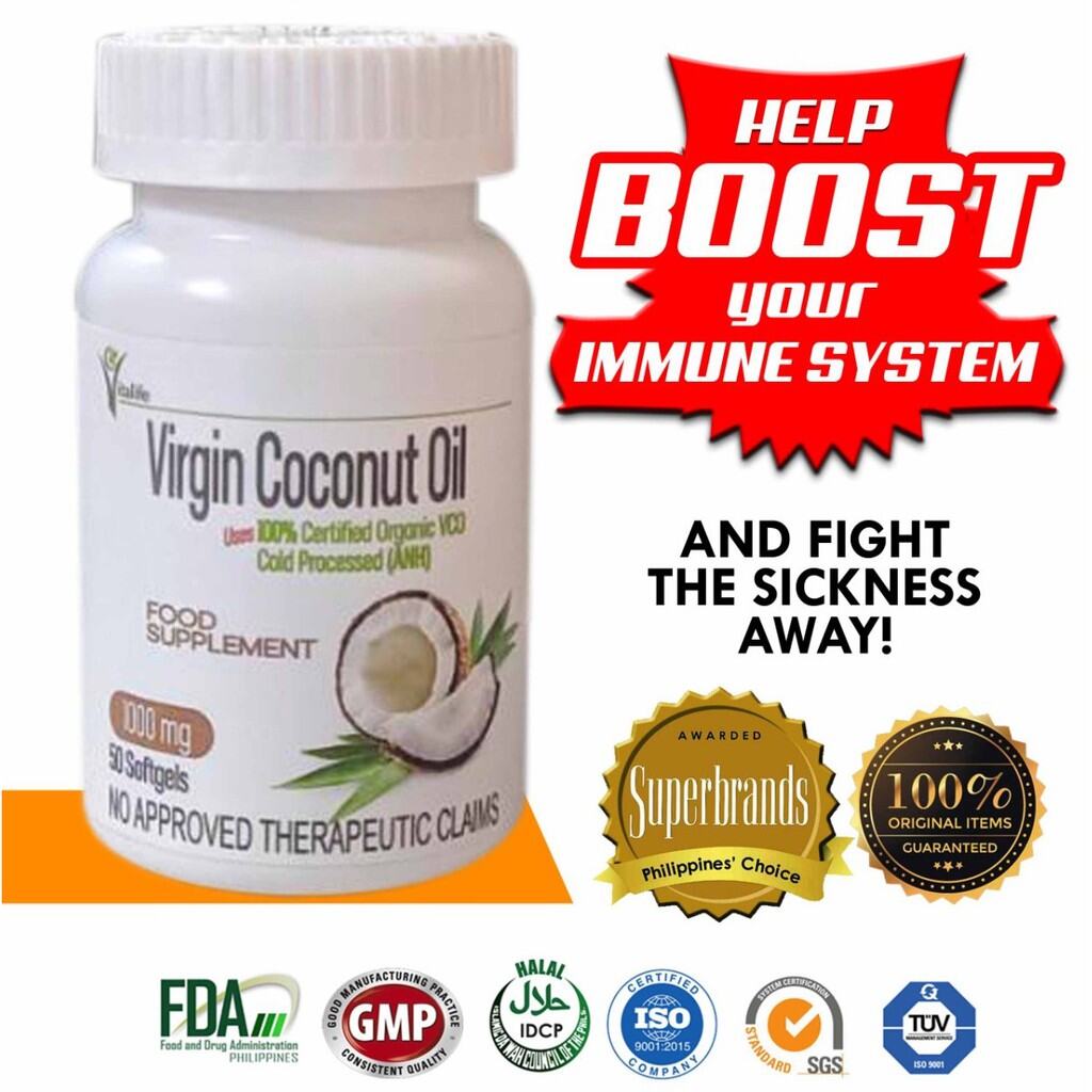 UNO Original Virgin Coconut Oil (VCO) 50Softgels Multipurpose