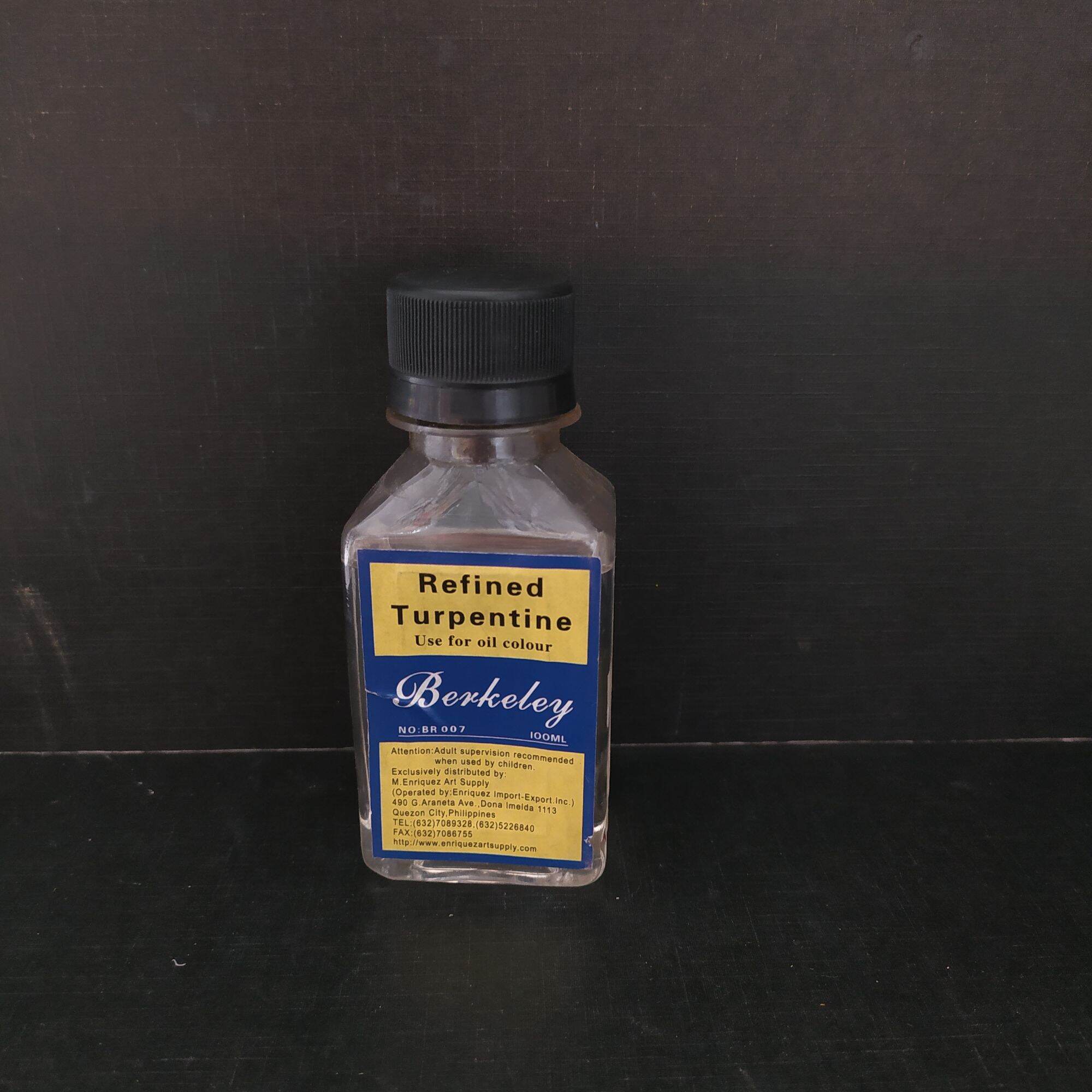 Berkeley Refined Turpentine 100ml Berkeley Refined Turpentine 100 ml