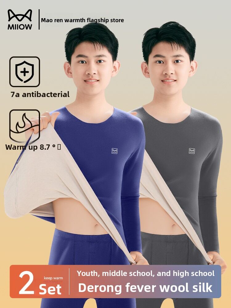 miiow | Thickened and Warmed Youth Underwear Set Presyo 1,515 Piso*Libreng Shipping
