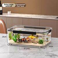 MEYGOROOM | Transparent Glass-Like Aquarium Tank Fish Tank with Viewable Landscape