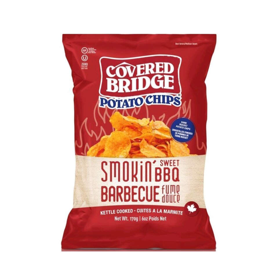 Covered Bridge Smokin' Barbeque Potato Chips 170g Lazada PH