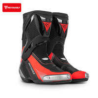 MOTOWOLF | Breathable Impact Resistant Motorcycle Racing Boots for Men Off Road Adventure Riding Shoes Waterproof Long Journey Fall Protection Autumn Winter Gear