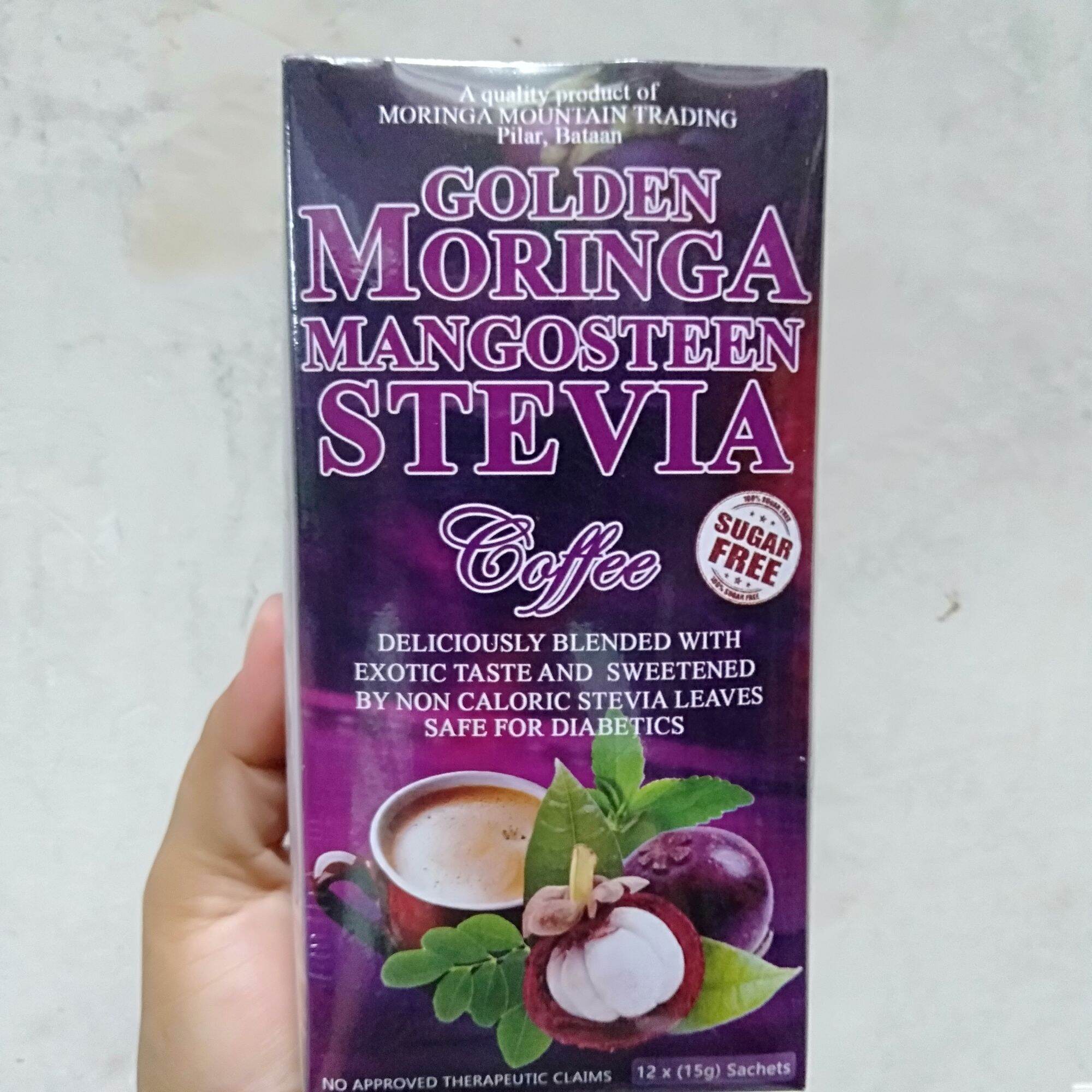 GOLDEN MORINGA MANGOSTEEN STEVIA COFFEE Lazada PH