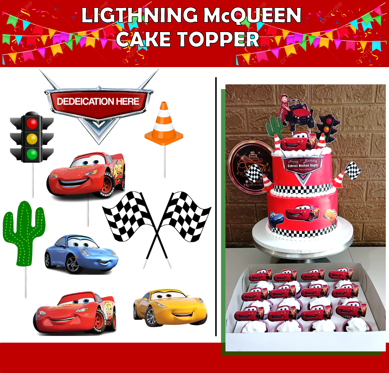 Cars decoration car cake topper for boy birthday car transportation fi –  Sweet Confessions