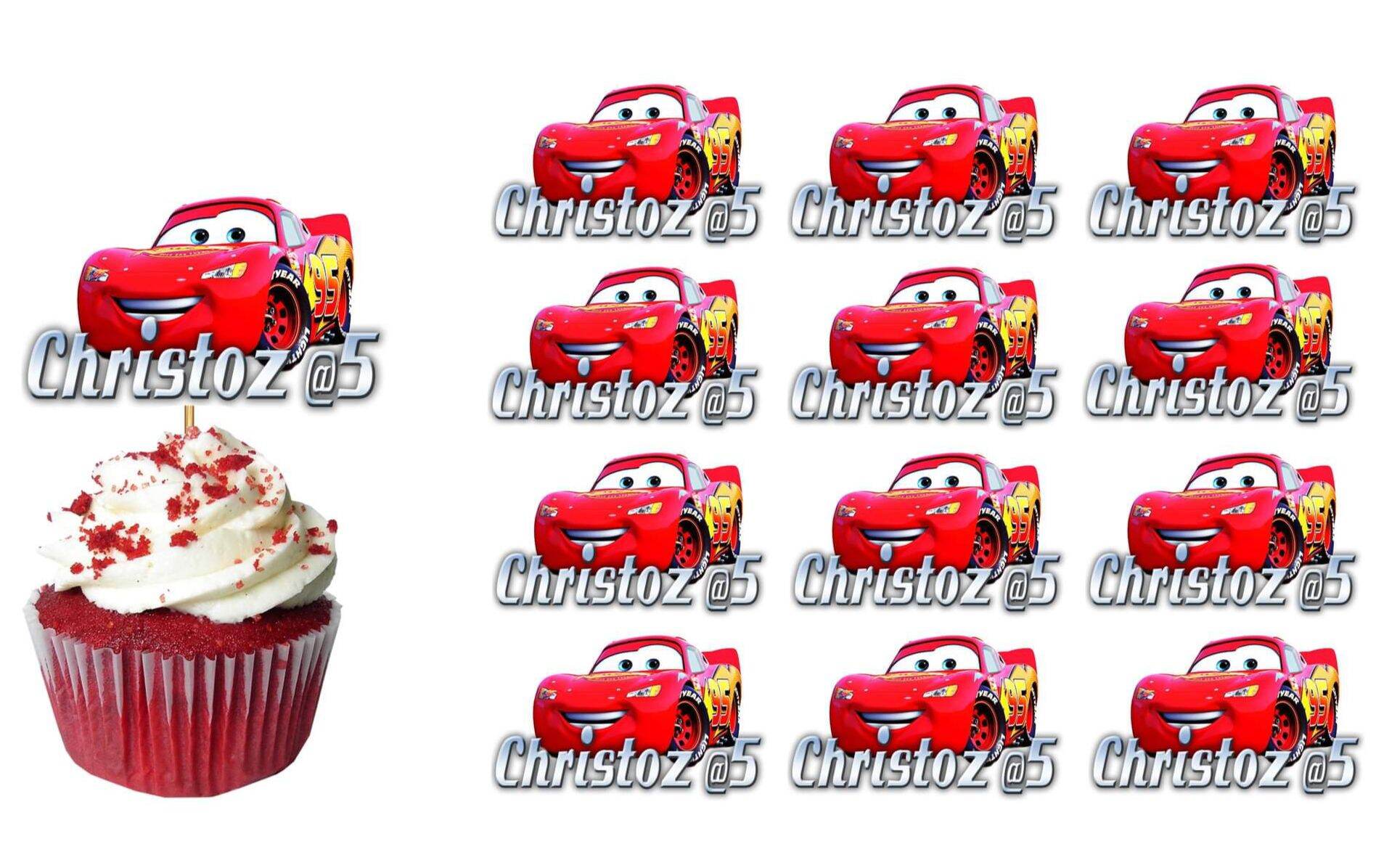 Disney Cars Cupcake Topper Printable | Disney cars cupcakes, Cars birthday  party disney, Cars cupcakes