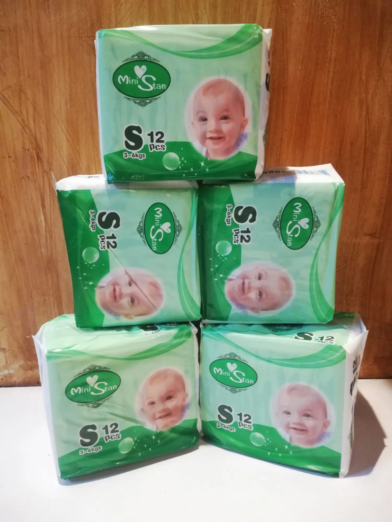 cheapest tape diaper for baby SMALL 12pcs.