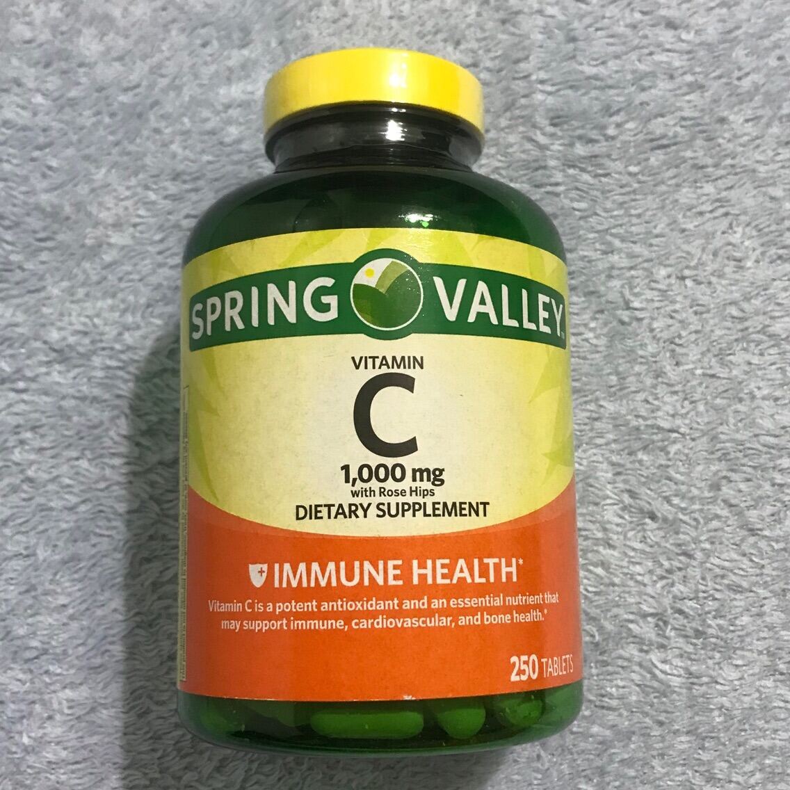 Spring Valley Vitamin c 1000mg 250pcs expiry year 2023 Lazada PH