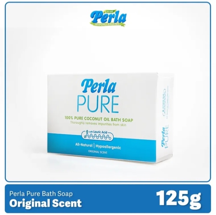 Pure Perla Bath Soap Hypoallergenic 100% pure coconut oil with lauric ...