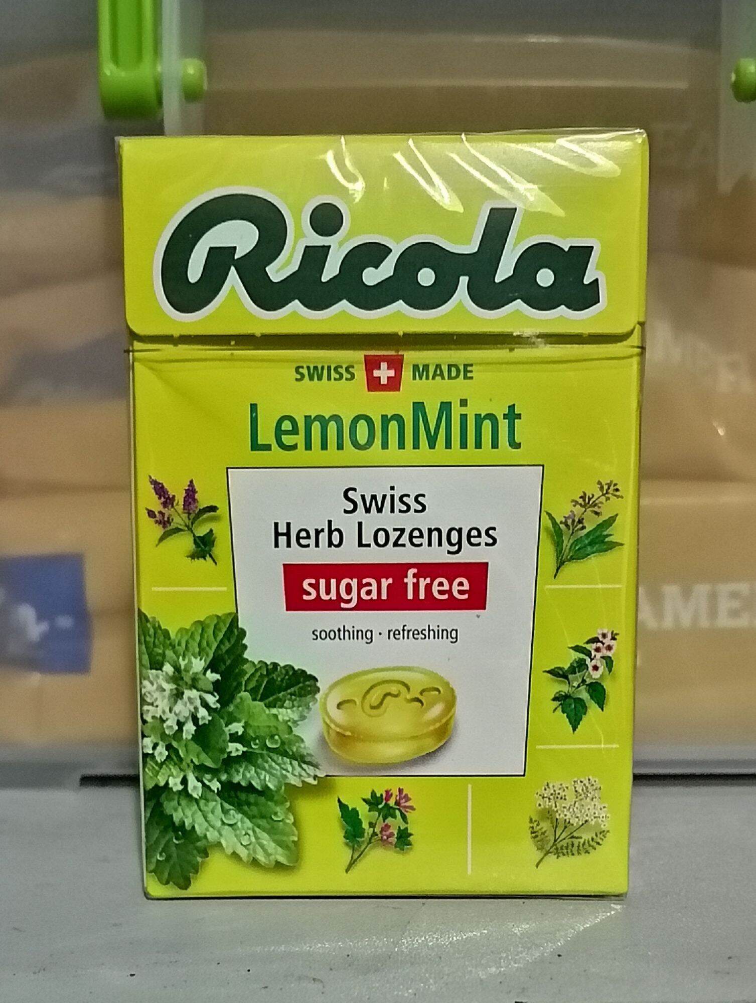 Ricola Sugar Free Swiss Herb Lozenges LemonMint 40g Lazada PH