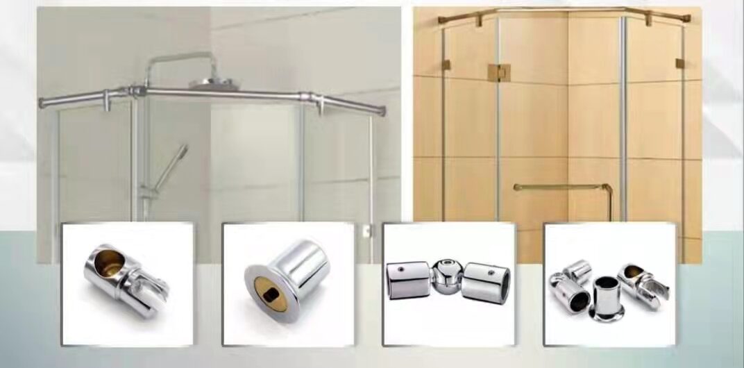 Stainless Shower Glass Door Accessories, 150cm Tube