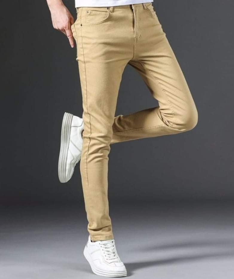 Men's Essential Skinny Fit Colored Jeans (Khaki) – G-Style USA