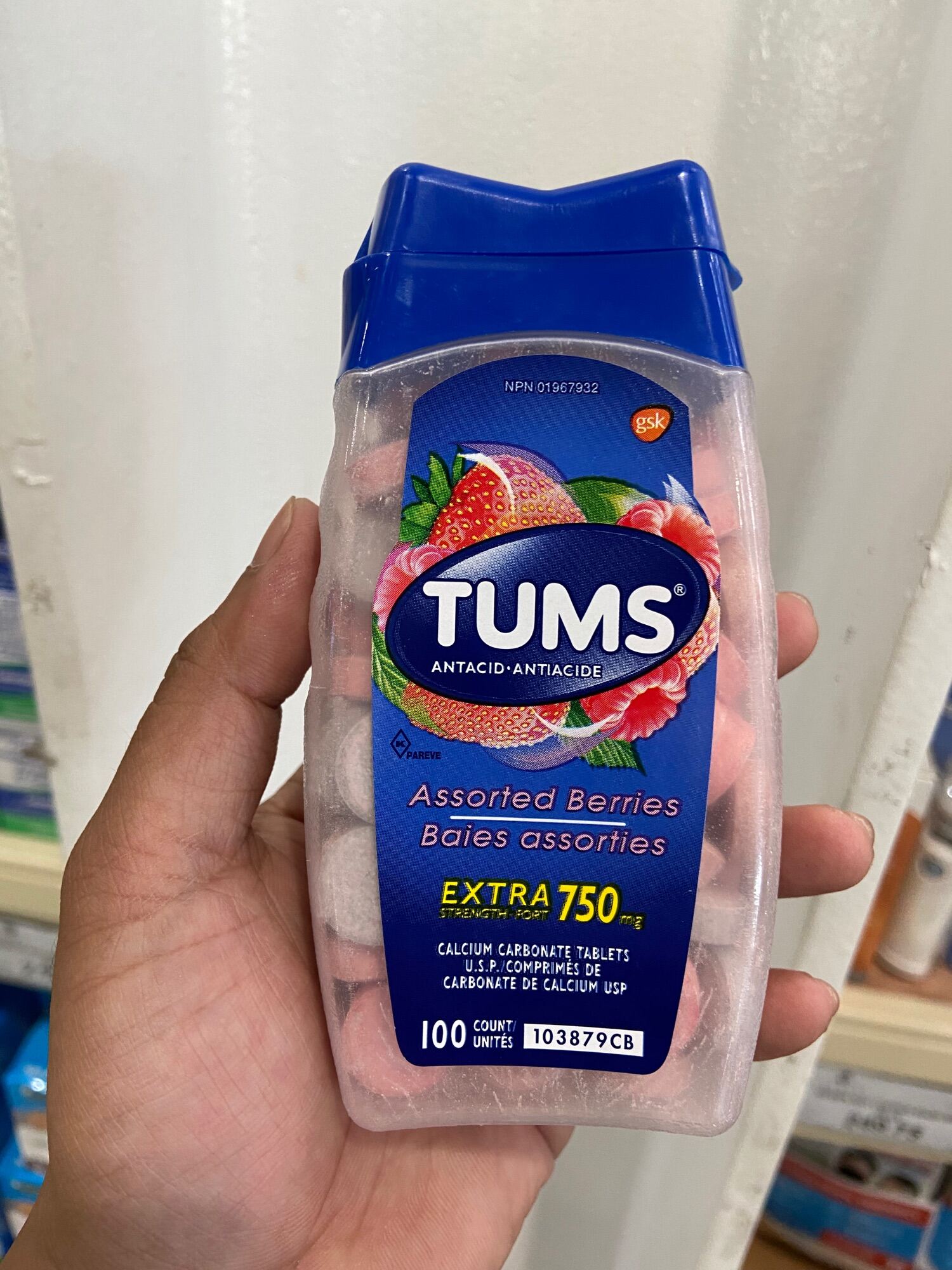 TUMS ANTACID ASSORTED FRUITS & BERRIES 100 pcs Lazada PH