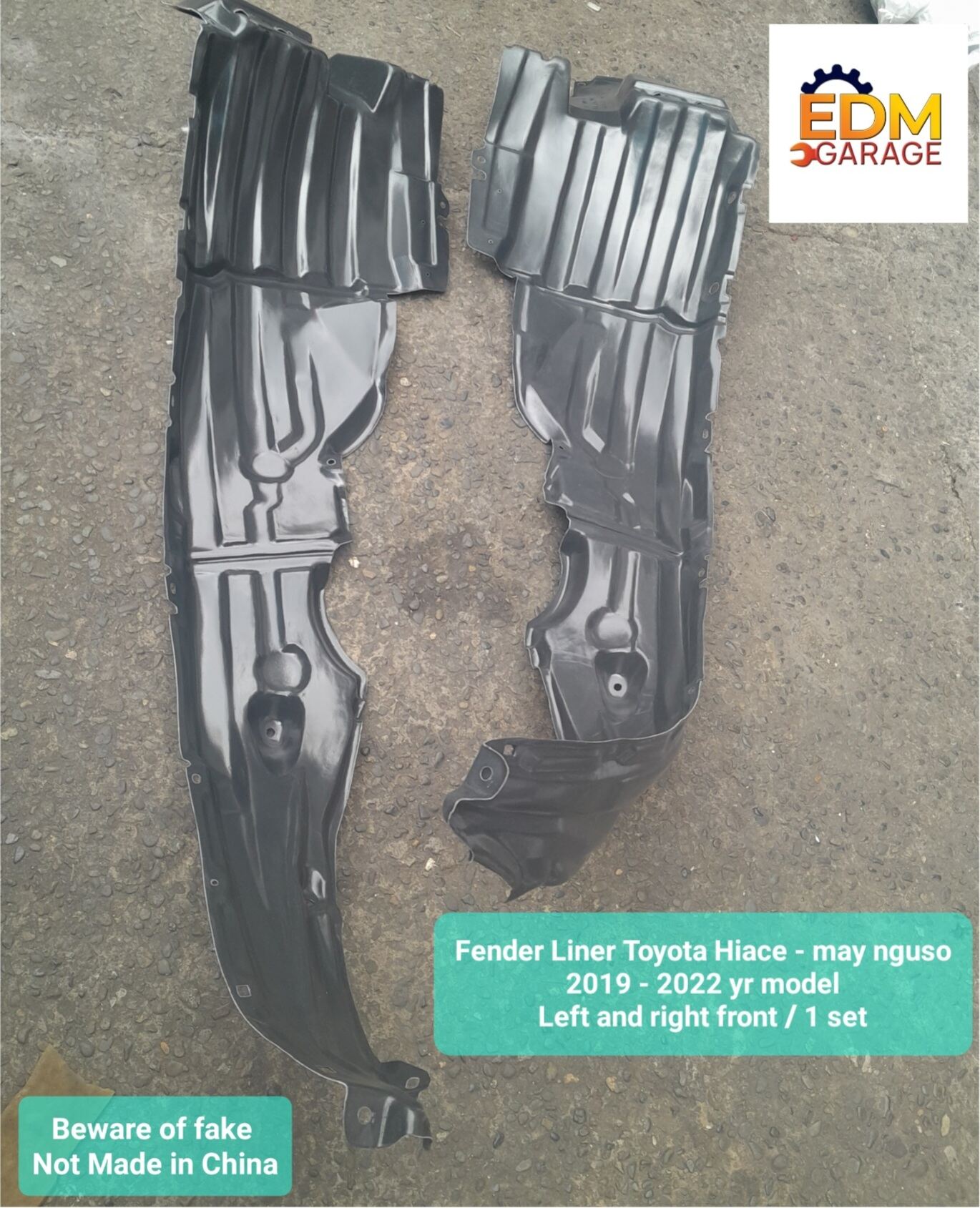 Fender Liner Toyota Hiace 2019 2022 yr model left and right front 1