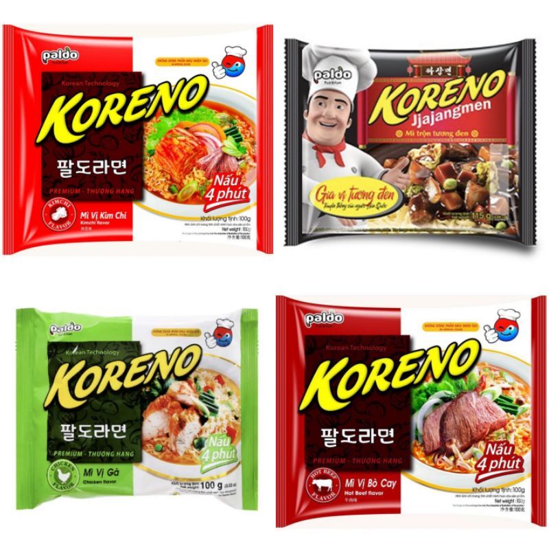 Paldo Koreno Noodle in Beef / Kimchi / Chicken / Jajjangmen