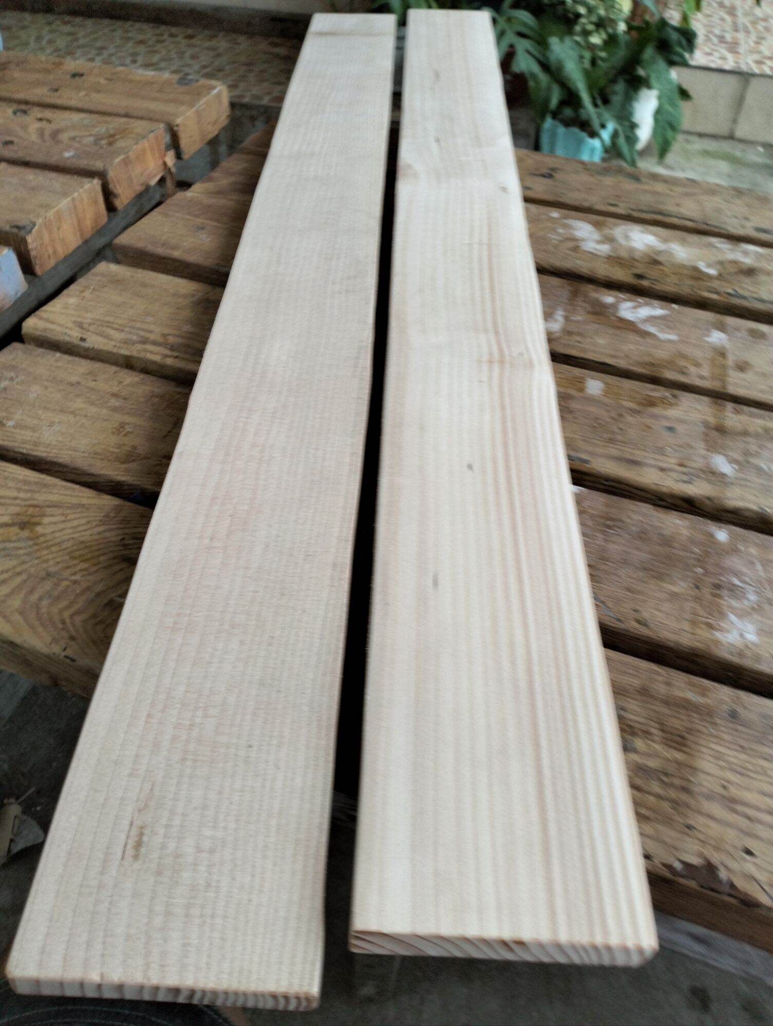 Wood planks..100 cm by 12 cm by 1.7 cm ..smooth on all sides..made from