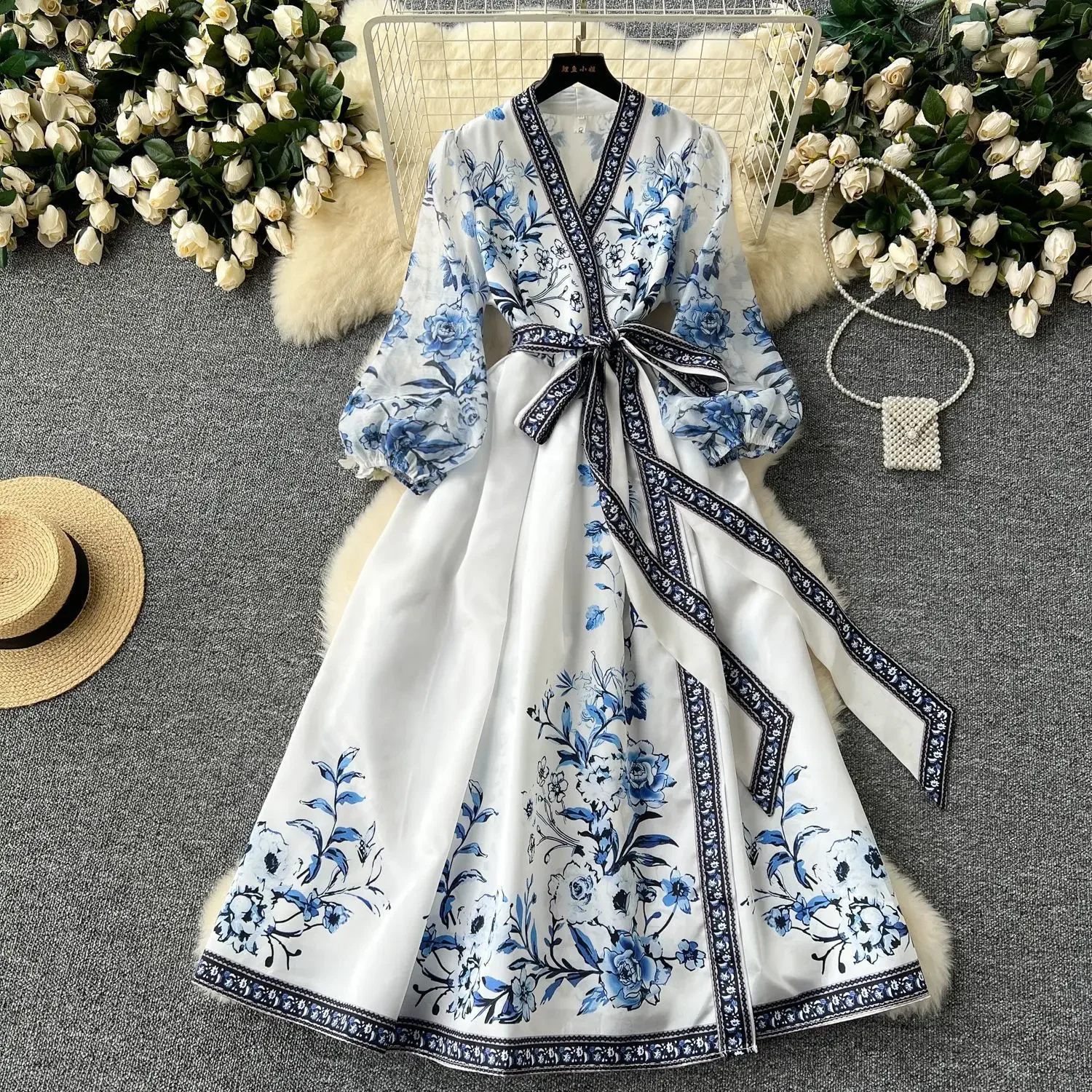 vintage dress shopee from The soft Vintage express black and white