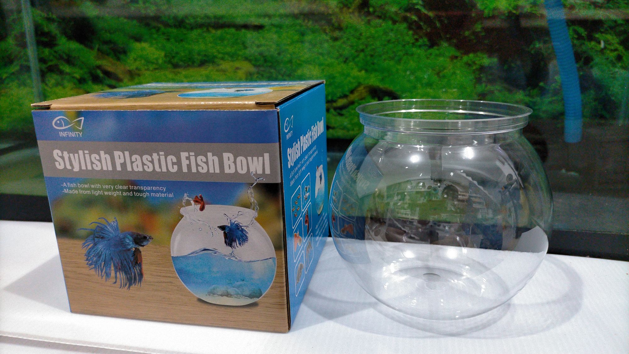 stylish plastic fish bowl small size