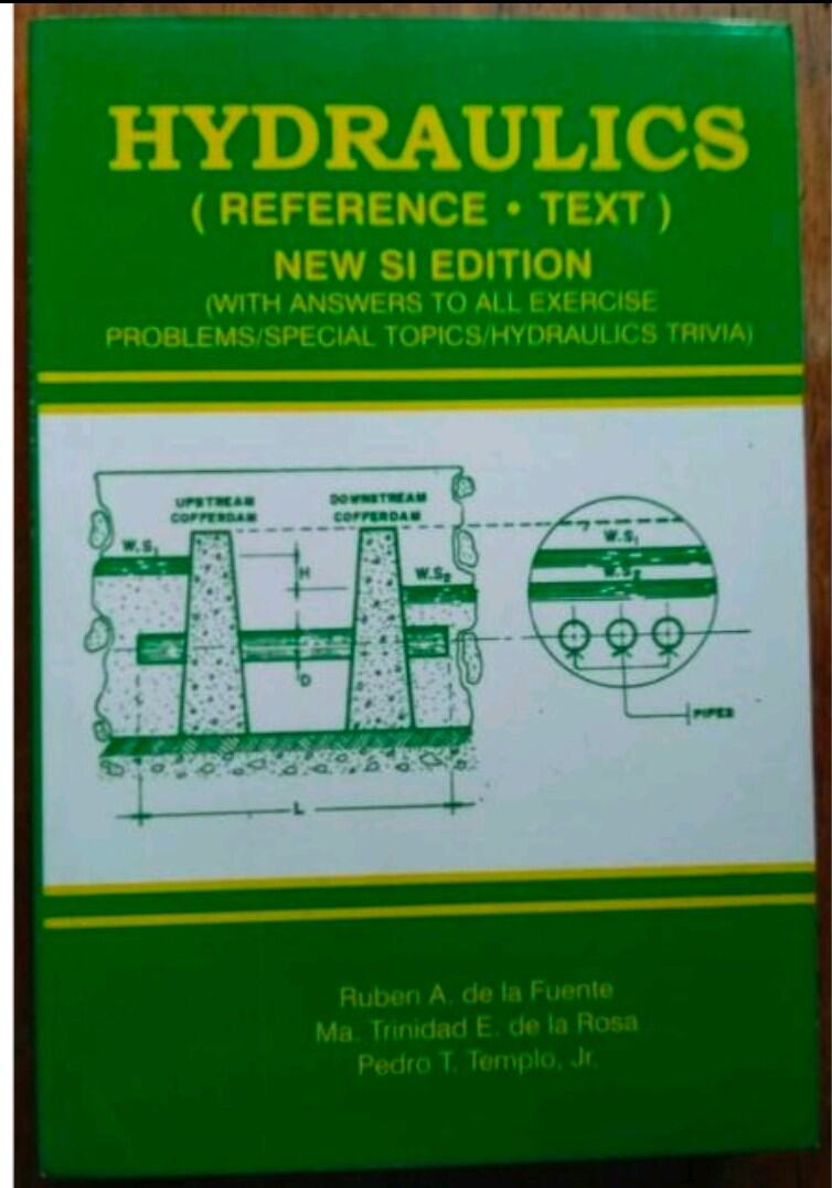 HYDRAULICS (REFERENCETEXT) NEW SI EDITION by dela fuente Lazada PH
