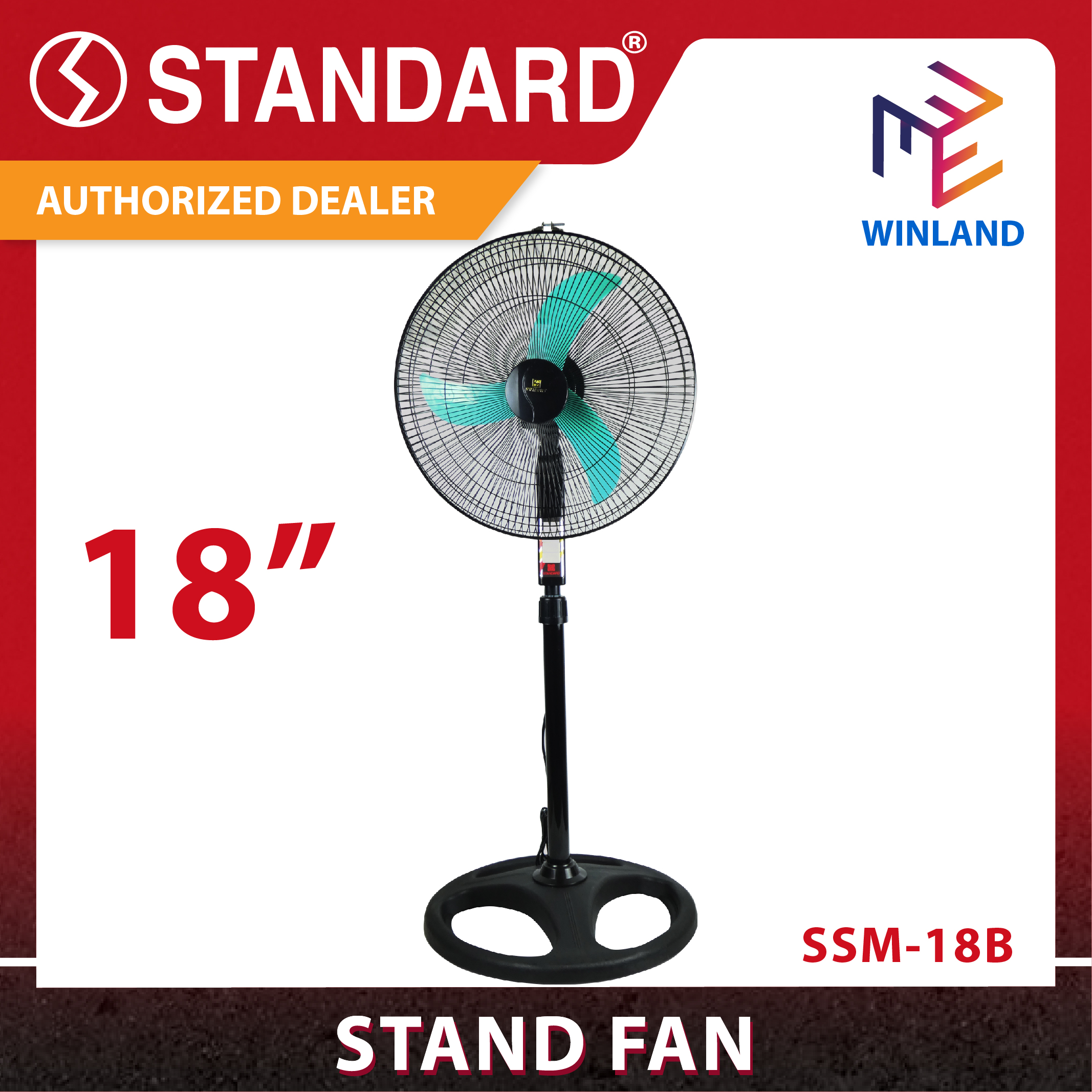 Winland 18" Stand Fan