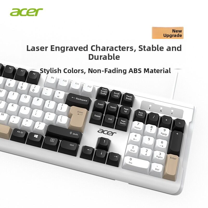 Acer | Wireless Silent Keyboard and Mouse Set for Good Typing Feel ...